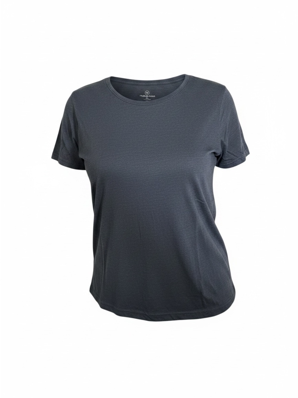 Real Essentials Women's Short Sleeve Crew Tee - Gray/Blue Size 1X